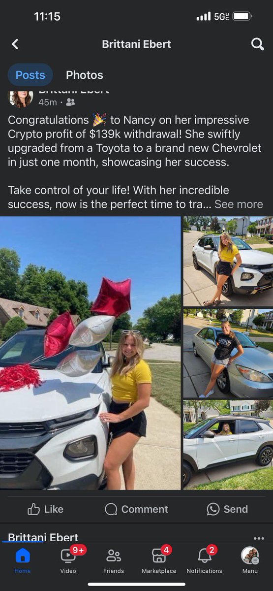 brittaniebert's tweet photo. ❌🚫🛑❌🚫🛑THESE FACEBOOK POSTS ARE NOT ME!!! My Facebook was HACKED 3/20. That is NOT ME posting about BITCOIN and CRYPTOCURRENCY, or living in NIGERIA?!?! Please AVOID this person and ANY LINKS!!! ✅💚✅💚✅💚My last post was about the LA Kings 🥅 🏒 game 2/22. https://t.co/nBksVgJroN