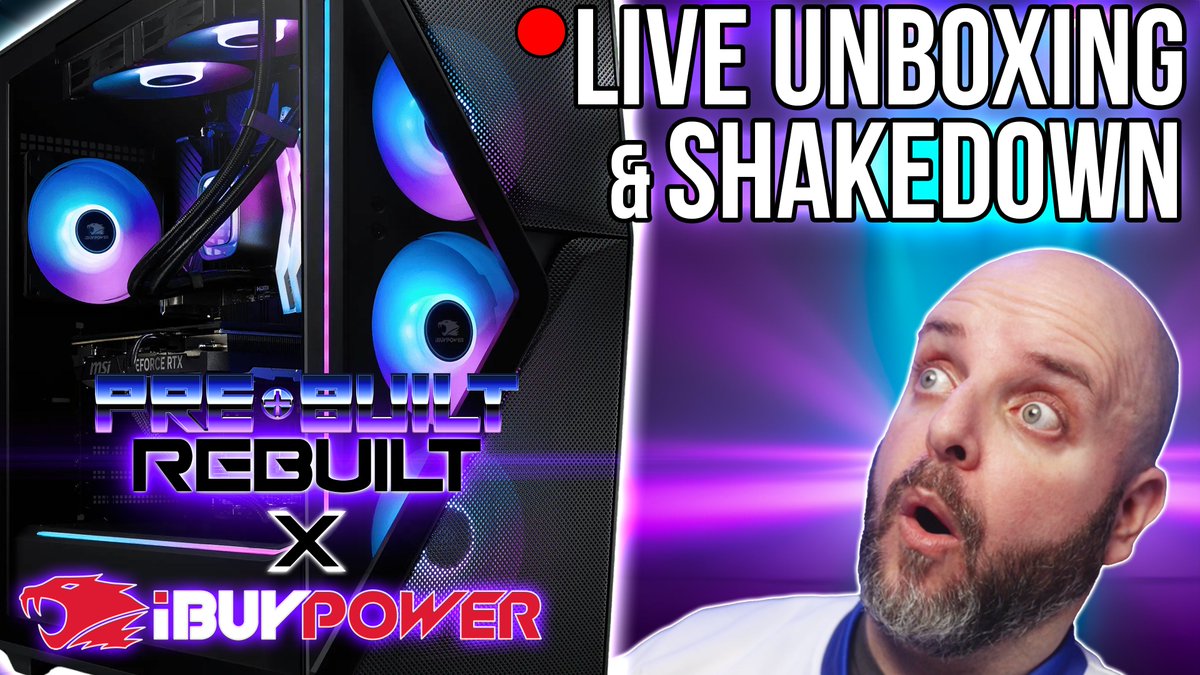 Join me Friday, April 19th at 6pm Central as I unbox and test the Pre-Built Rebuilt PC! I worked with @iBUYPOWER to come up with an @AMD system that would work great out of the box and offer a solid upgrade path. It even features a new case design and AIO! ⬇️LINK IN REPLIES⬇️