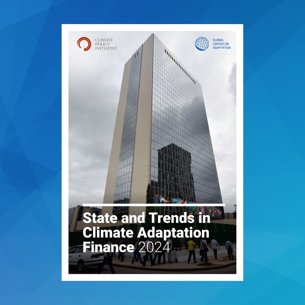 GCA’s latest State and Trends in Adaptation flagship report, prepared in collaboration with the @climatepolicy, reveals concerning trends in global #climateadaptation finance. Global climate adaptation finance has declined from 7% to 5% over the past two years. 

Developing