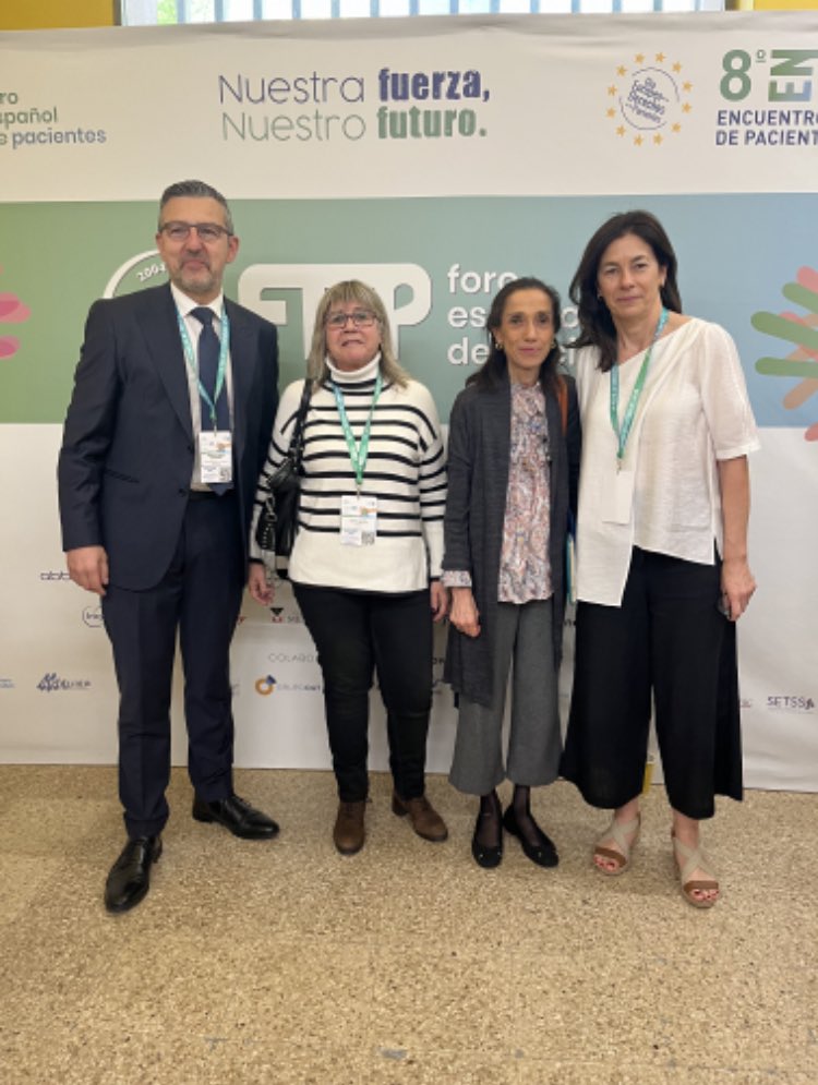 Los pacientes son nuestra razón de ser

Nuestra vocal Raquel Sanchez con <a href="/andonilor/">Andoni Lorenzo</a> Presidente del FEP, Maite Martin, Presidenta de la Plataforma One Health y <a href="/monicadeelio/">Mónica de Elío 🌍🌎🌏</a> Directora del FEP en el #ENPacientes24 

<a href="/HumansFundacion/">Fundación Humans</a> <a href="/sanidadgob/">Ministerio de Sanidad</a> <a href="/SaludMadrid/">Salud Madrid</a>