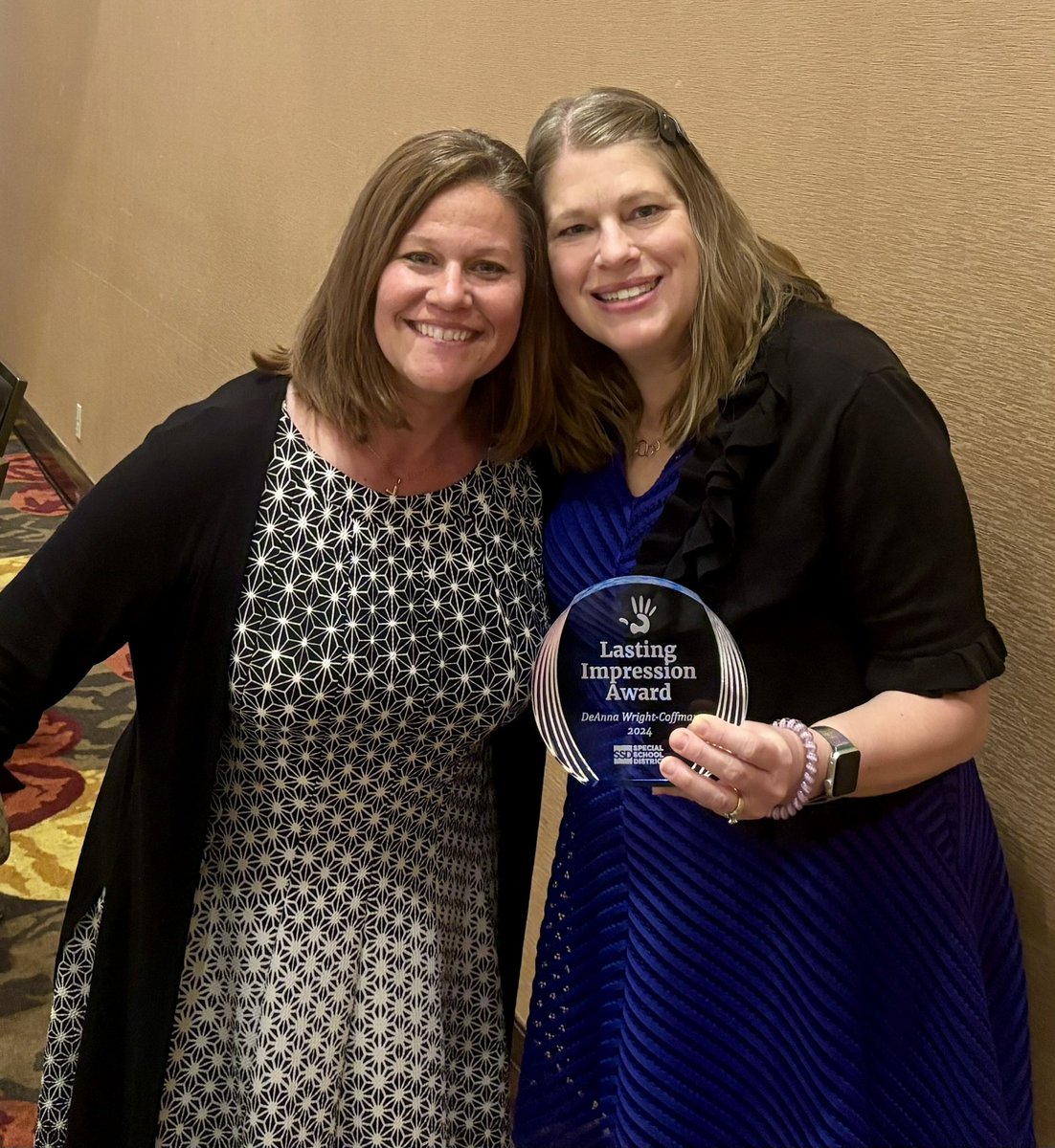 Congratulations to our SSD social worker Deanna Wright-Coffman for her “Lasting Impression Award”!