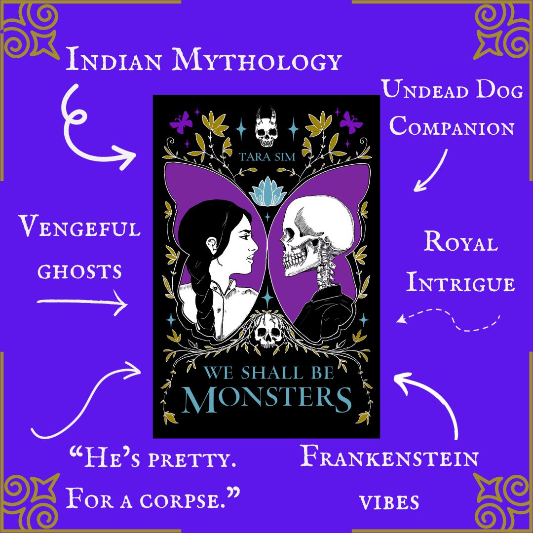 If your motto is 'I believe in women's rights, and also women's wrongs'... If you love canine companions who can't die bc they're already undead... If your ideal ship is 'I'm going to do a crime!' 'NO!'... Then preorder WE SHALL BE MONSTERS for 25% off: tinyurl.com/53bkz98d