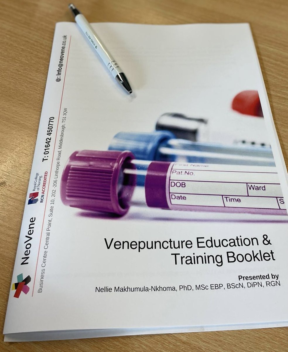 Train smarter not harder with Neovene🚀 Our meticulously crafted training booklets are your ultimate companion guiding you through your training journey with us and empowering you for success beyond📚💡 

 #TrainingResources #venepuncture #phlebotomy #ClinicalTraining