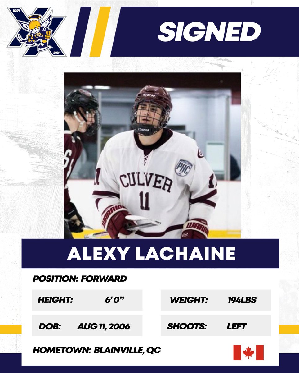We would like to welcome Alexy Lachaine to the organization! Lachaine has signed a recruitment letter for the 2024-2025 season. Read more here --> sgsaints.ca/saints-sign-al… #BCHL | #SaintsNation