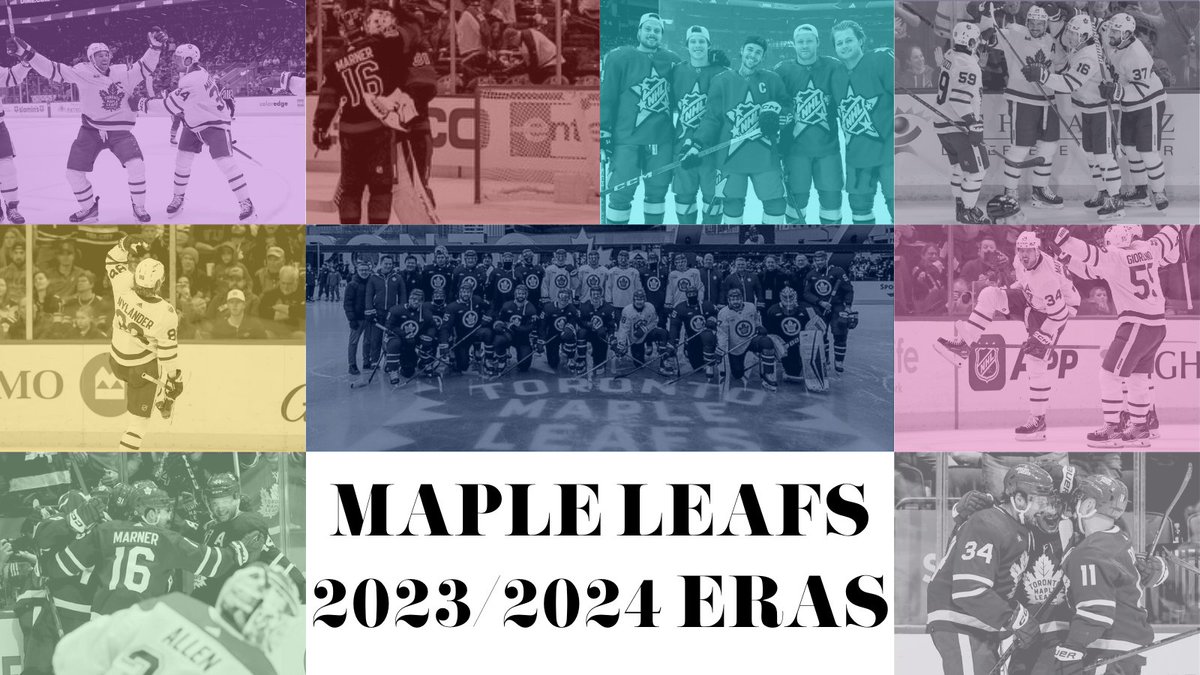 as taylor enters her new tortured poet era, our little ol' leafs enter their playoff era🥲 23/24 regular season eras 🧵 below!