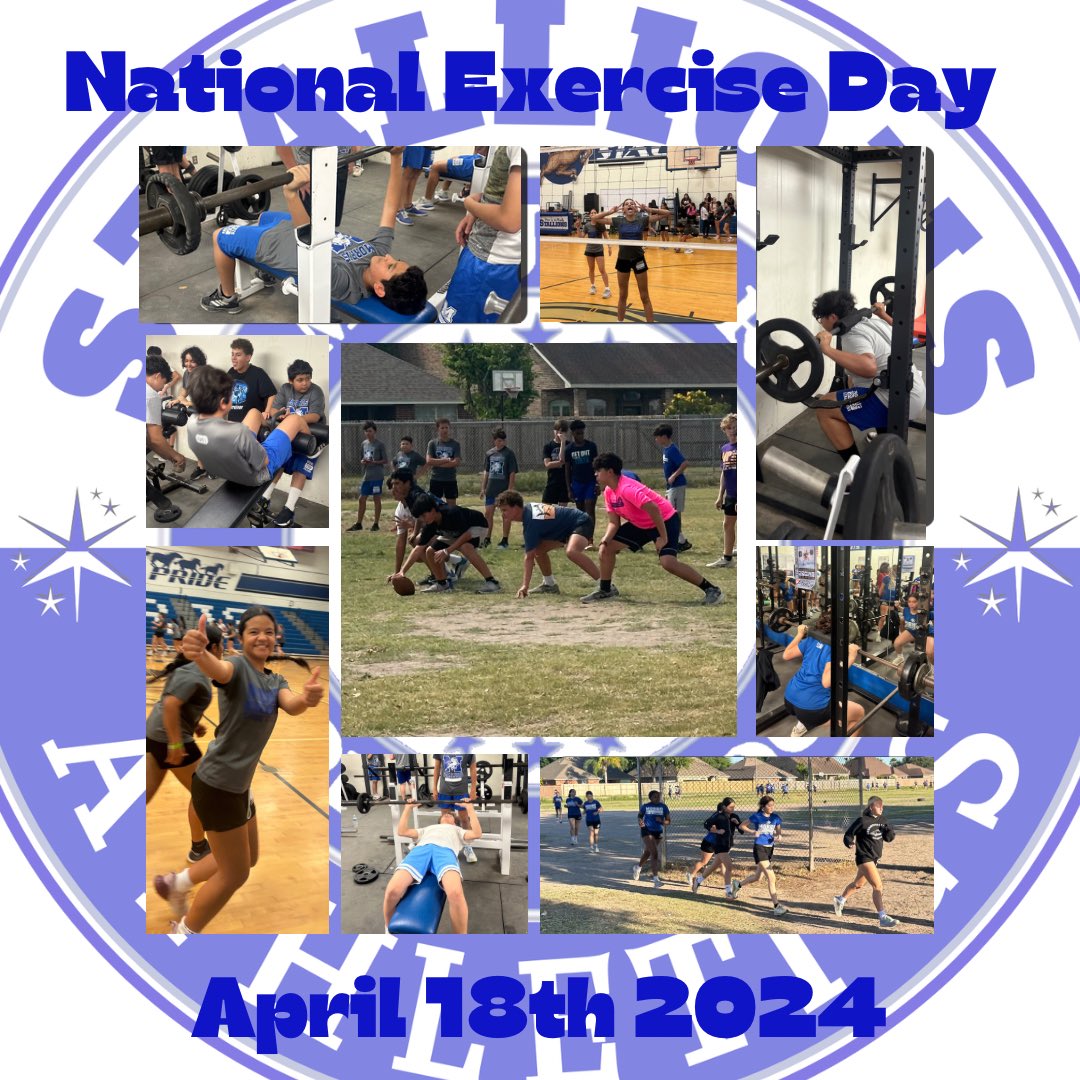 Happy National Exercise Day! Check out our Stallions celebrating with movement and exercise! #morrispride #misd #districtofchampions