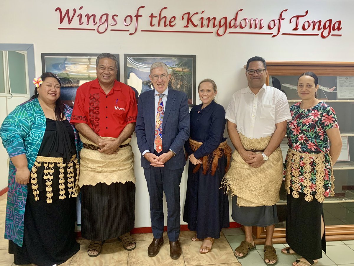 Malo to Lulutai Airlines CEO Poasi Tei for the great briefing last week. Australia is pleased to continue working with Tonga to help strengthen the country’s aviation sector. @AustHCTonga