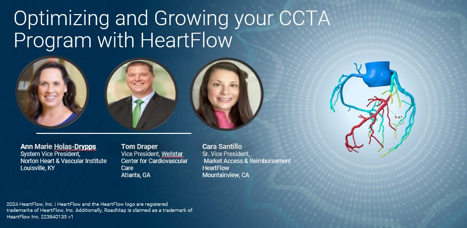 Attending MedAxiom’s CV Transforum? Join us this Friday, April 19th at 12pm EST to learn how two health systems leveraged best practices to implement and scale their CCTA + HeartFlow programs across their hospitals. Objectives: · Understand how CCTA + HeartFlow portfolio can be