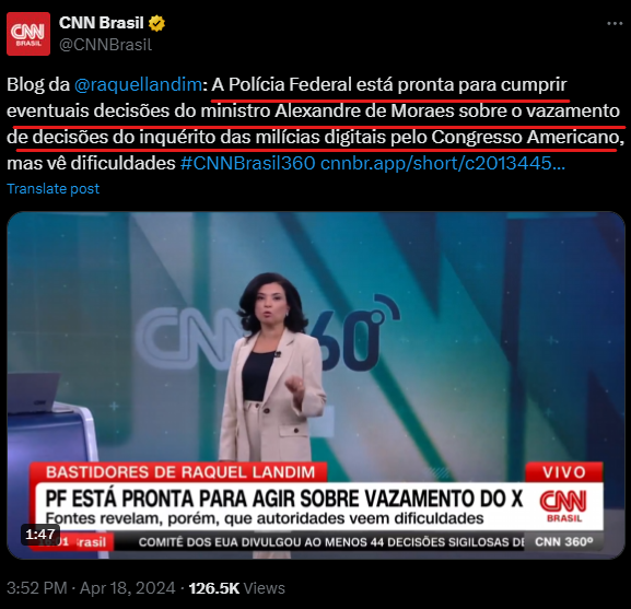 Meu Deus! Em que mundo esse pessoal vive? Vão dar busca e apreensão na Câmara dos Deputados dos EUA??? Bloquear os perfis de deputados americanos? Expedir prisão preventiva? 🤯