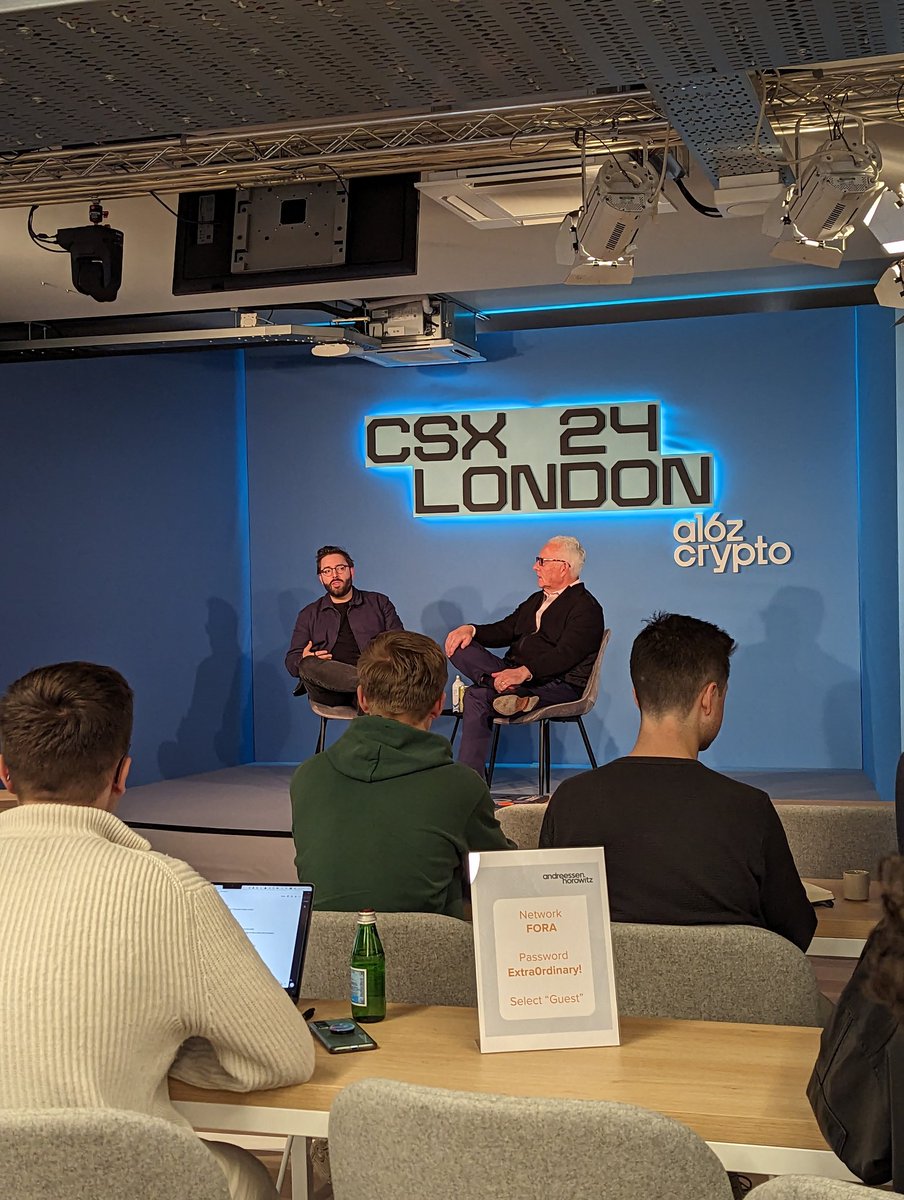 Highlights of week3 at @a16zcrypto CSX. Great talks on mechanism design and security. Jam our thoughts together while enjoying good food. Got to meet and chat with @HilmarVeigar on their journey and learnings building one of my childhood favorite games @EveOnline.