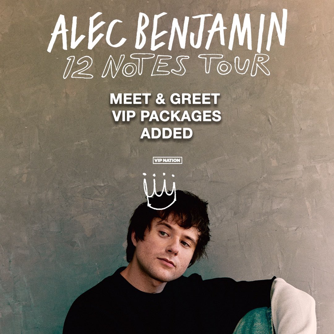 Added 10 more in each city cause they sold out .. Alecbenjamin.con/tour