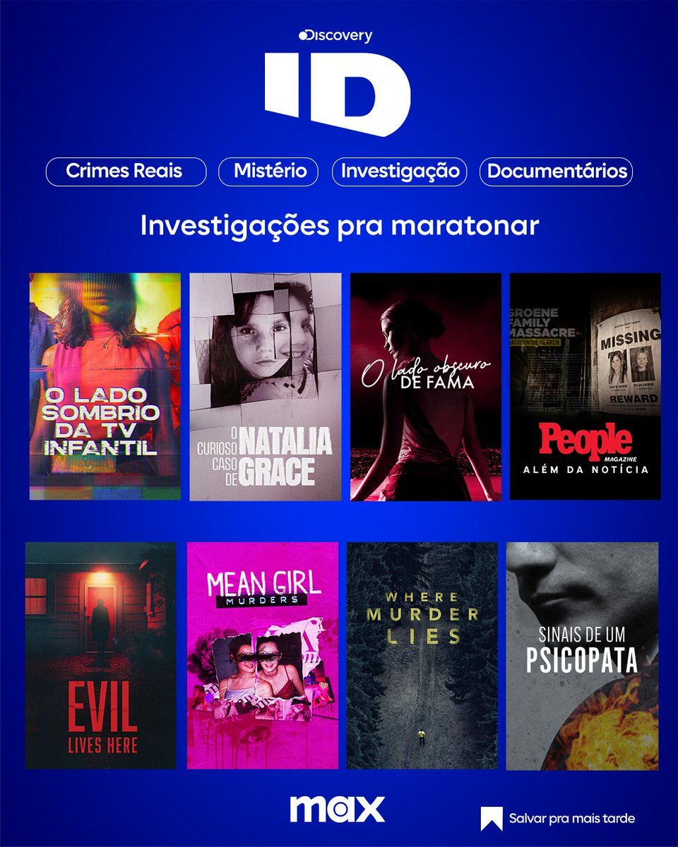 Muito mistério, em um só lugar 🕵️‍♂️ A Maxinha tem séries, documentários e casos reais pra maratonar! #MuitoMaisAVer