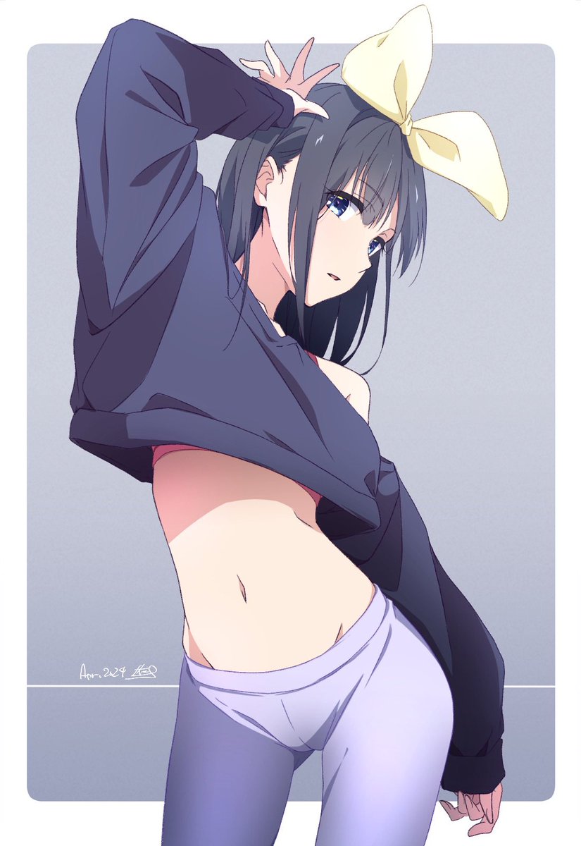 「【金曜日の誰でもないガール】もないちゃん×トレーナートレ着#誰でもないガール 」|仁井学 NII Manabuのイラスト