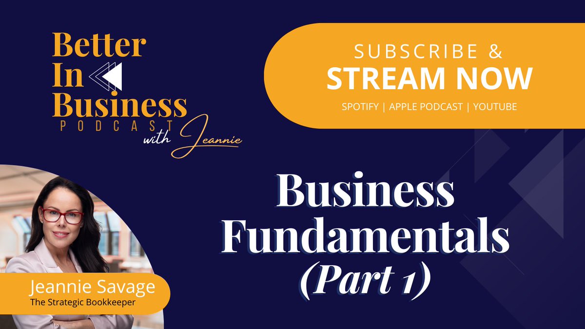 Stream the latest episode of Better in Business with Jeannie
🔸 SPOTIFY :   spoti.fi/3xIpJqn
🔸 APPLE PODCAST :   apple.co/3iNNcyF
🔸 YOUTUBE :   bit.ly/BIB-youtube

#businessfundamentals #businesscashflow #businessmistakes