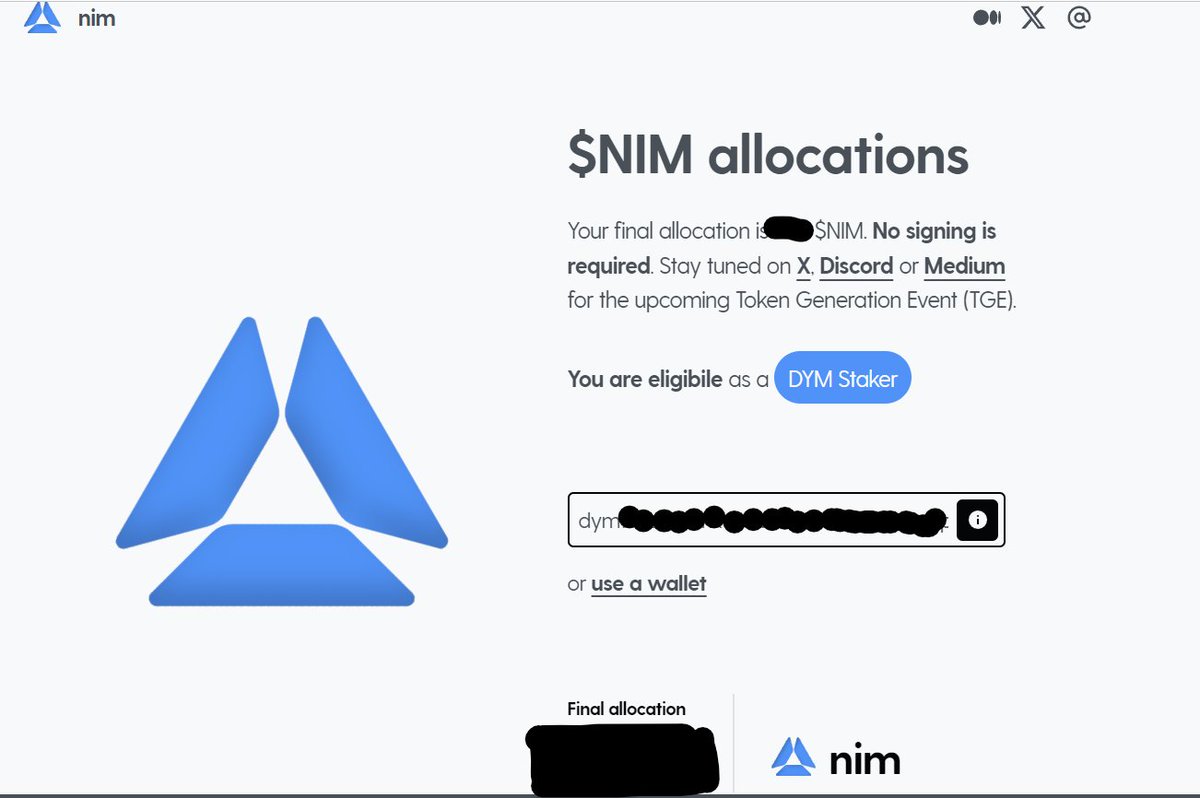 JOreillon's tweet photo. Yo les pinces !🦀

Si vous stacker du $DYM 💰
N'oubliez de claim votre allocation complémentaire du airdrop @nim_network  $NIM ! 💸

#Airdrop #Nimnetwork #Dymension https://t.co/Ov356TUJUS