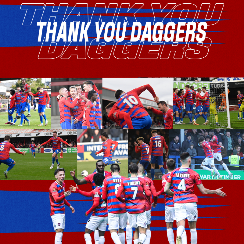 Thank you for your support this season Daggers ❤️