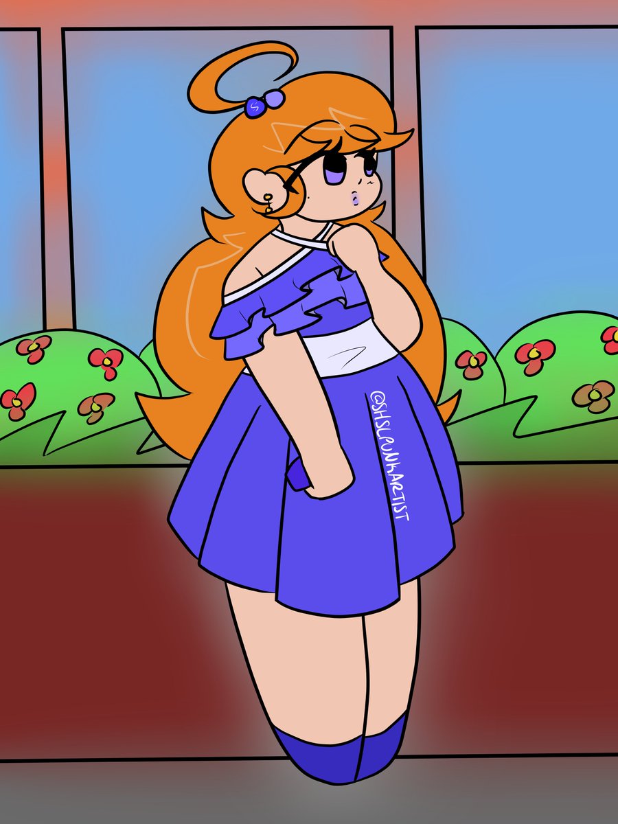 SHSLPUNKARTIST's tweet photo. @Studio_12_Twerp I can draw that exact pose again, but there's been a few changes I did. Here's some art I did (I really like drawing Bside GF, or how I name her Olivia. Bside BF is Barry!) https://t.co/QRgR4xGRKY