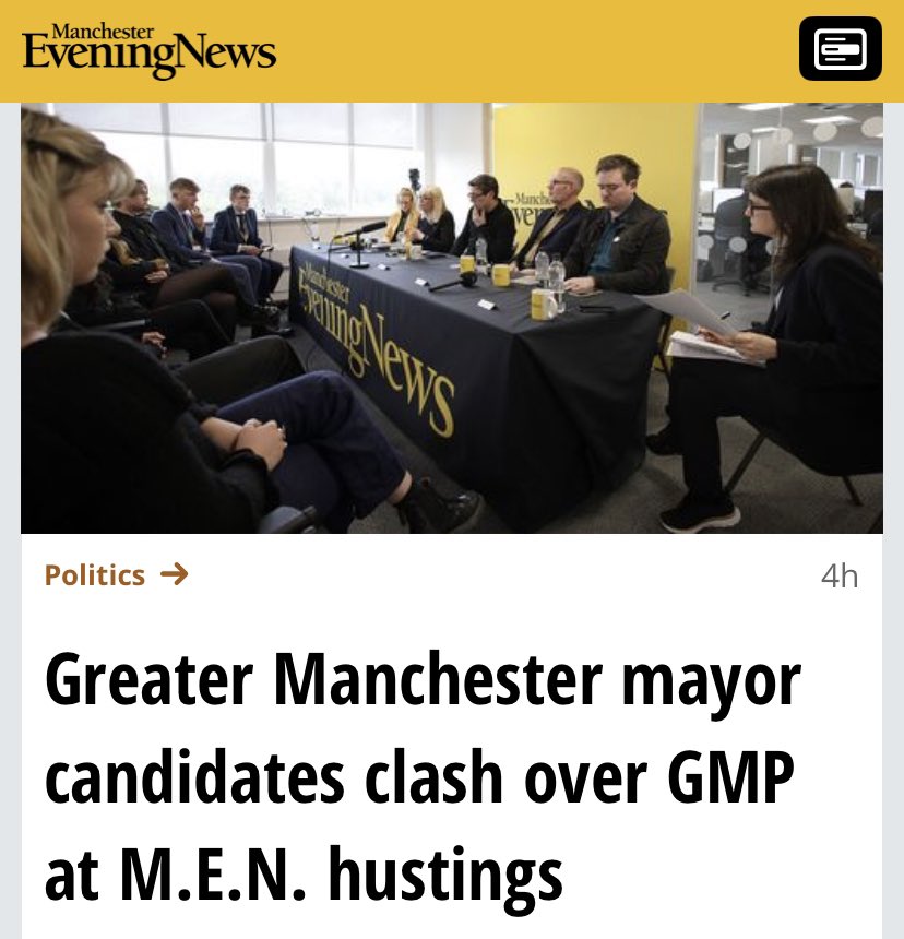 6 candidates are standing for Mayor - only 5 invited. They didn’t invite the only candidate with real policing experience. The one who has advised 3 Prime Ministers on crime reduction. The one who set up a crime reduction charity. There is a reason I’m not there - my answers are