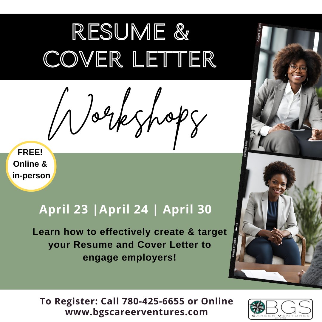 BGSConnects's tweet photo. Elevate your Job Search success and Register today!
#bgscareerventures #resume #jobs #employers #success #employment #workshop https://t.co/uVAntNs1ls