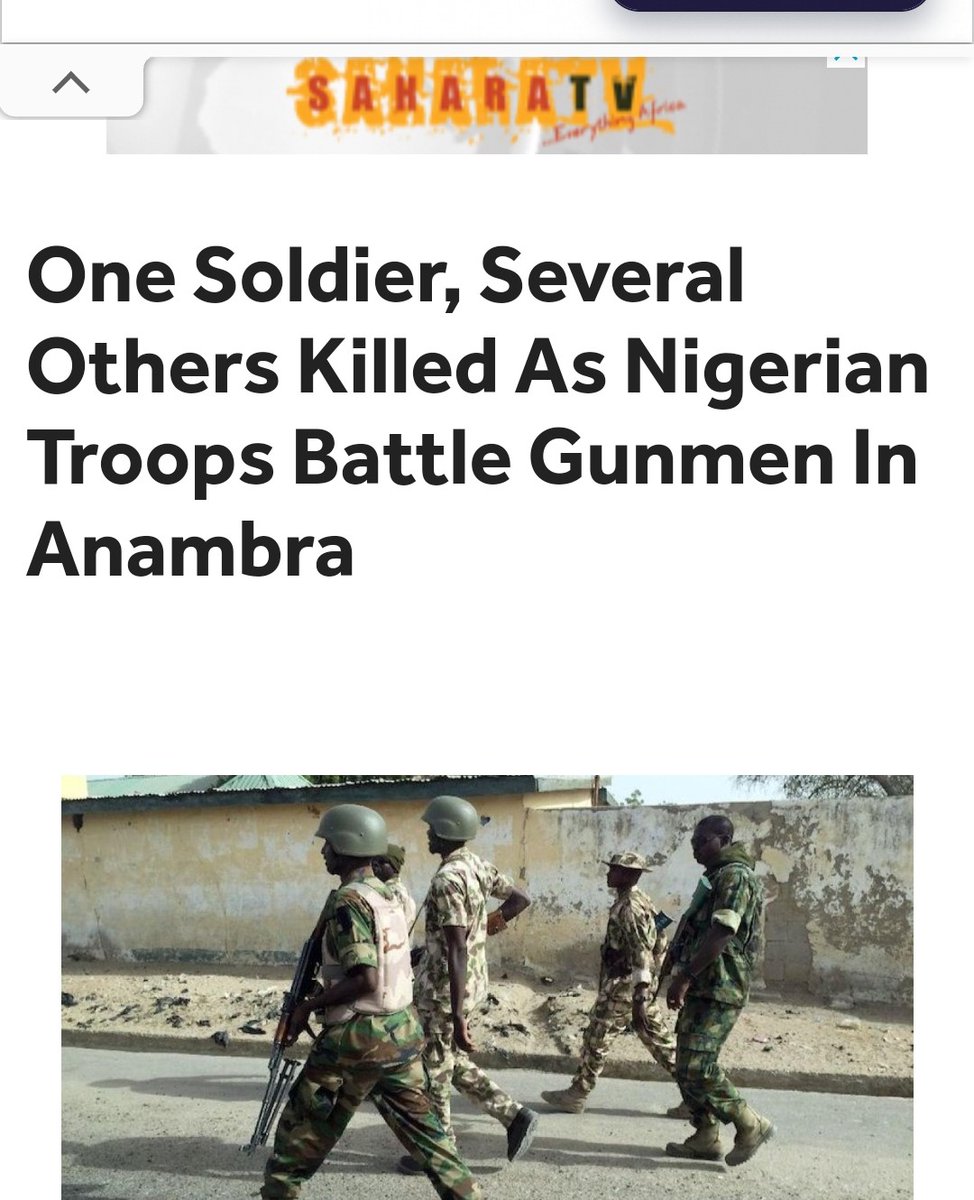 REJOINDER: The Biafra Resistant fighters in Anambra state had very successful operations this morning that led to the death of about 13 soldiers of the Nigerian army in Okija. All our men came back, and unhurt materials were also recovered.