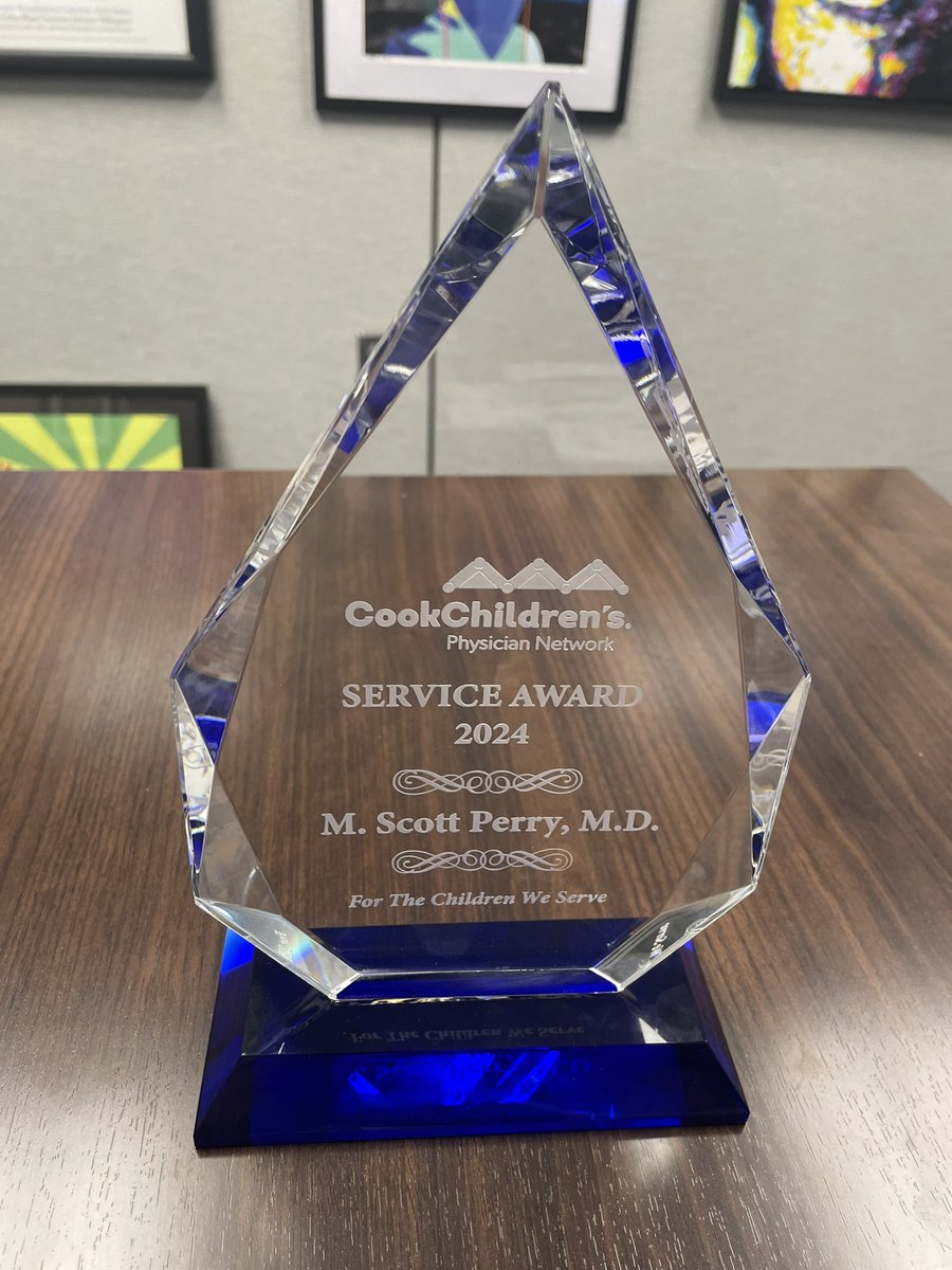 It is an honor to be named this year’s Service Award winner from the @CookChildrens Physicians Network! I appreciate the recognition for my work elevating #epilepsyawareness and serving the entire #childneurology community! 🙏🏻