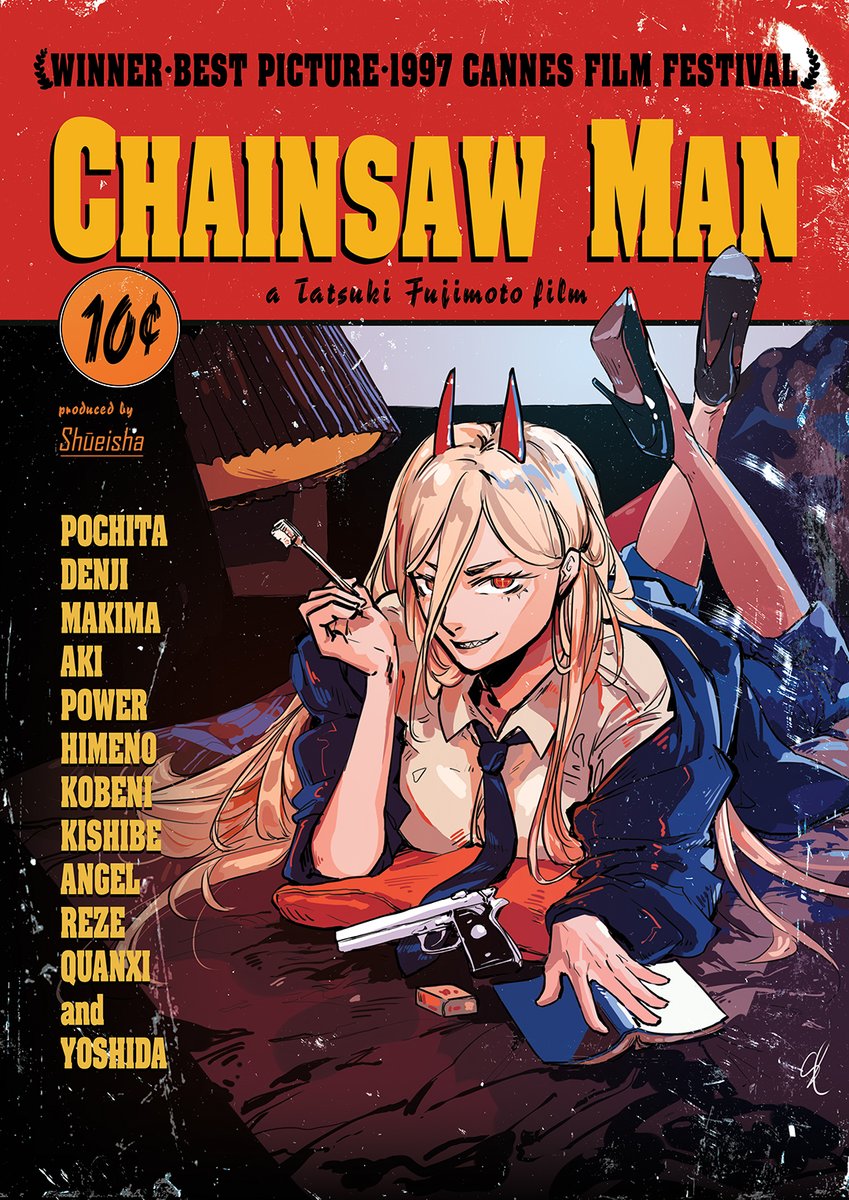 iroiise's tweet photo. Small parody I did last year #chainsawman #power https://t.co/GNYmBdLZ9y