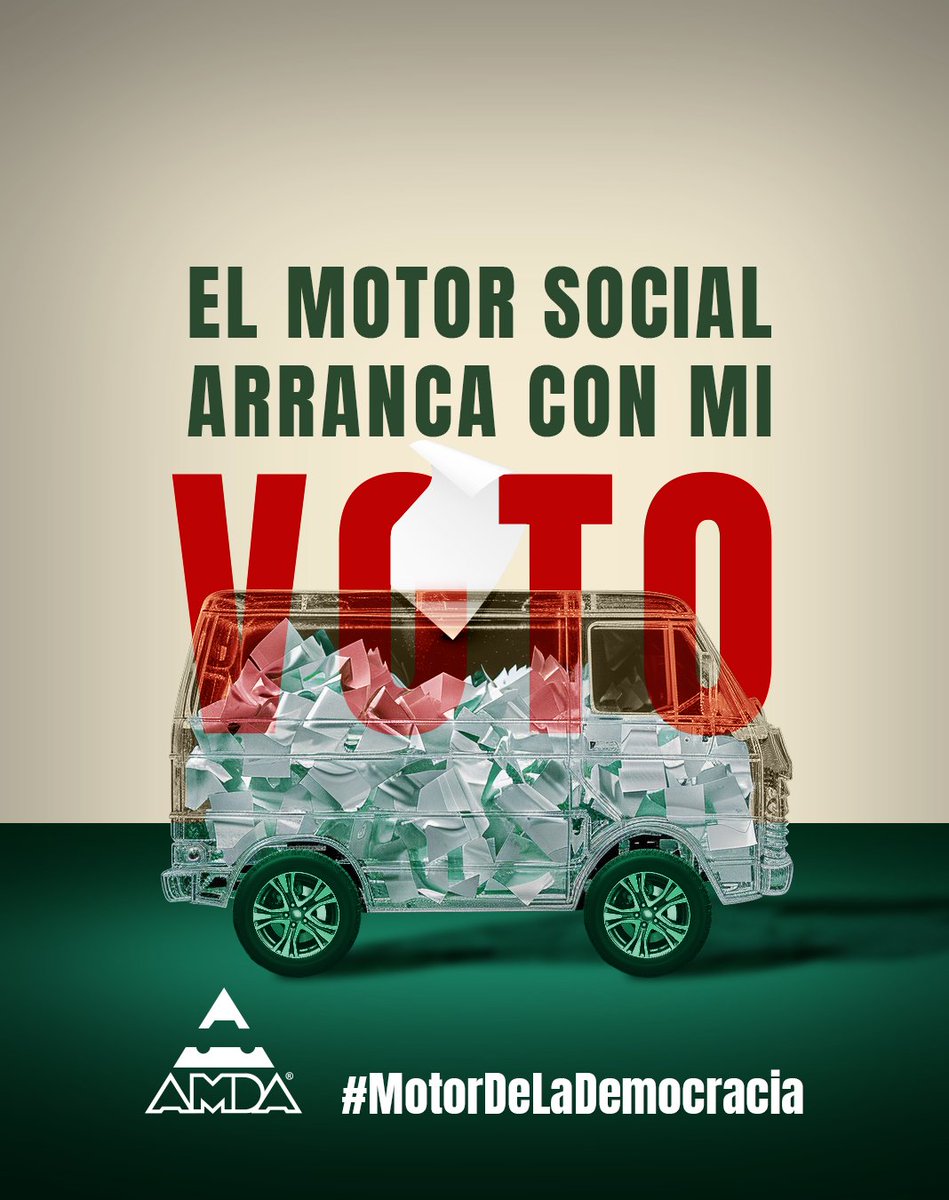 AMDAMX's tweet photo. #MotorDeLaDemocracias

El motor social arranca con mi voto. Participa en el proceso democrático y haz oír tu voz https://t.co/ggChMaLJJ9