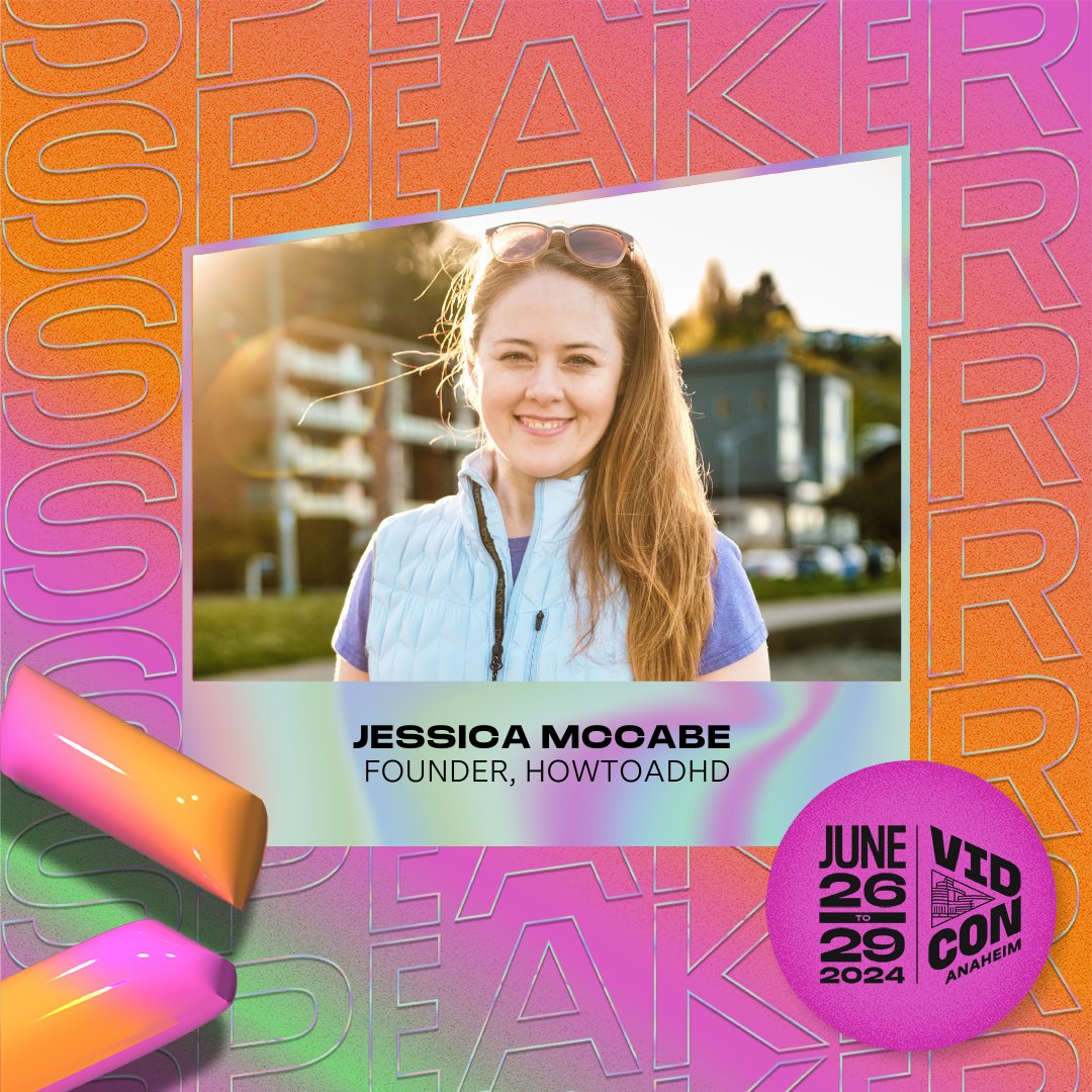 Hello 🧠s & ❤️s! We’re super excited to announce that Jessica will speak at this year’s VidCon Anaheim, June 26 - 29. Tickets here! vidcon.com/anaheim/ticket… Don’t forget to check your budget first! ;) #VidCon #VidConAN24