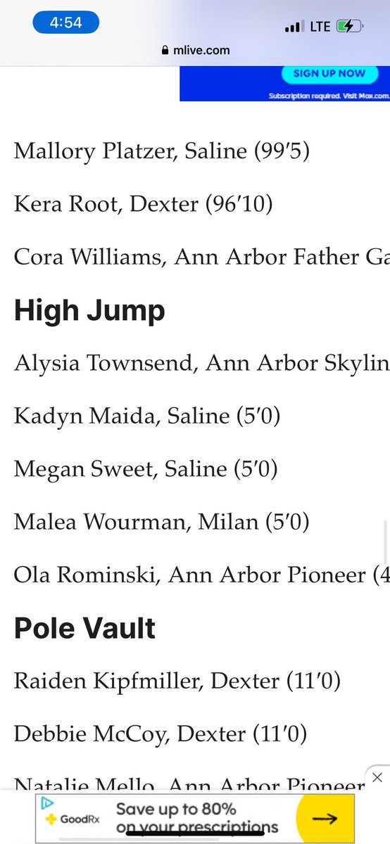 Some hoopers crushing it in track and field!! We see you Sophie, Kadyn, and Megan!!!