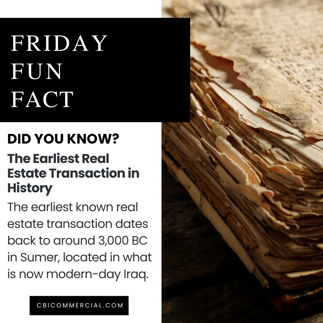 CBI_Commercial's tweet photo. Rewinding to the dawn of civilization, our trade in real estate began in ancient Sumer around 5,000 years ago! #RealEstate #FunFactFriday #sumercivilization https://t.co/Wp0ySASaVo