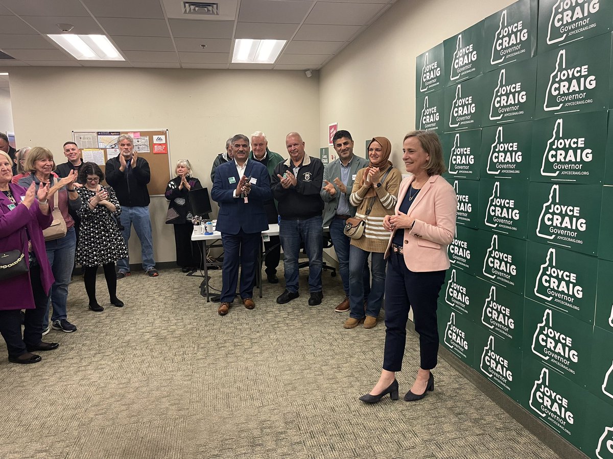 “I want you to know, as governor, I’ll ensure public dollars go to public schools. … And on day one, I’ll be asking for Frank Edelblut’s resignation.” -Joyce Craig 💯 💯 💯 #NHPolitics