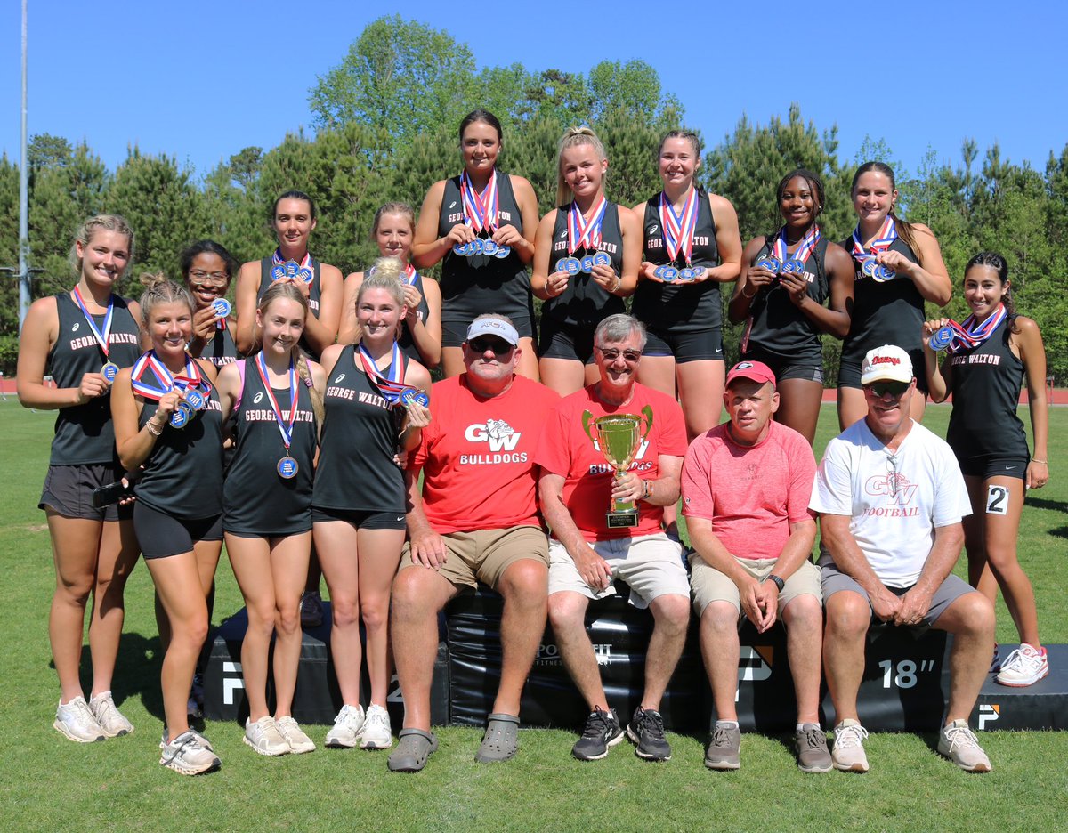 georgewalton's tweet photo. 🏆🎉GWA girls WON the 2024 GIAA Region 4 AAA Track & Field Championship today! Congratulations to all the competing Region athletes on an excellent outing!
#gwatrackandfield #gwaathletics #giaasports #girlstrackandfield #regionchamps https://t.co/mxIYKBSYwe