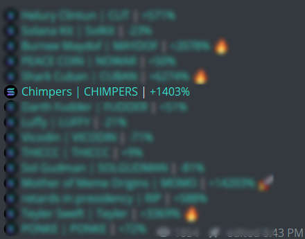 Chimpers_sol's tweet photo. We are on Sol Trending !!!

$CHIMPERS

CA: 3kJtNujAPzyG9MG4nLLqse9CwPbahFrWmYEui5vUTqQi

#sol #solana https://t.co/ndkwx8GqRr