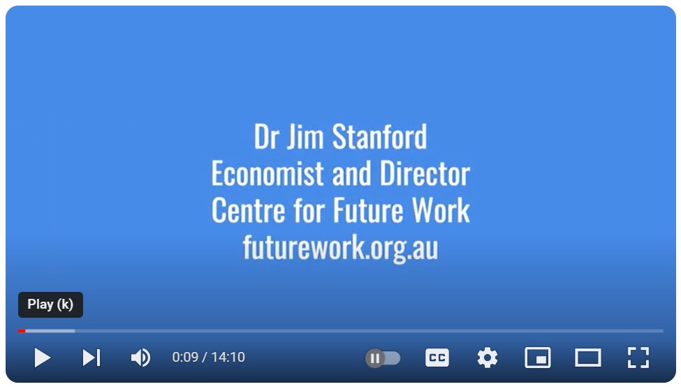 Ahead of their national members' forum this weekend, I caught up with @SEARCH_Aus's Executive Officer Luke Whitington to talk about the progress Australian workers have made on many issues in the last year--and the work left to do. Video interview here: youtube.com/watch?v=SIWJRZ….