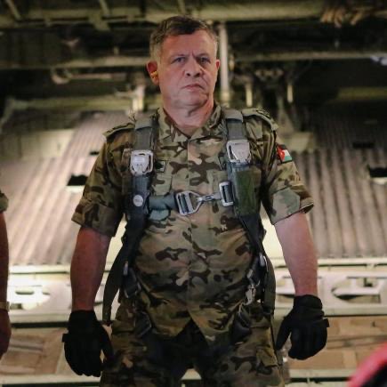 KimJongwins's tweet photo. What type of footwear would you choose to beat the King of Jordan into the fetal position?
#Arabdome
#Israel https://t.co/oeuAh1ewdF