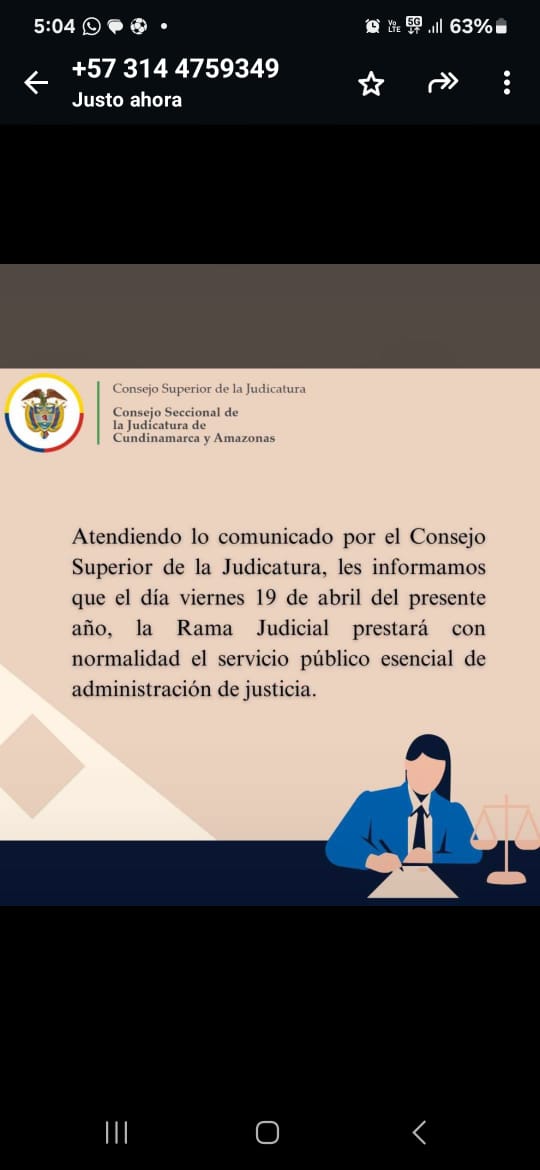 oscarga92943189's tweet photo. Al parecer normalidad en la Rama Judicial mañana. https://t.co/cVLO8PSVT2