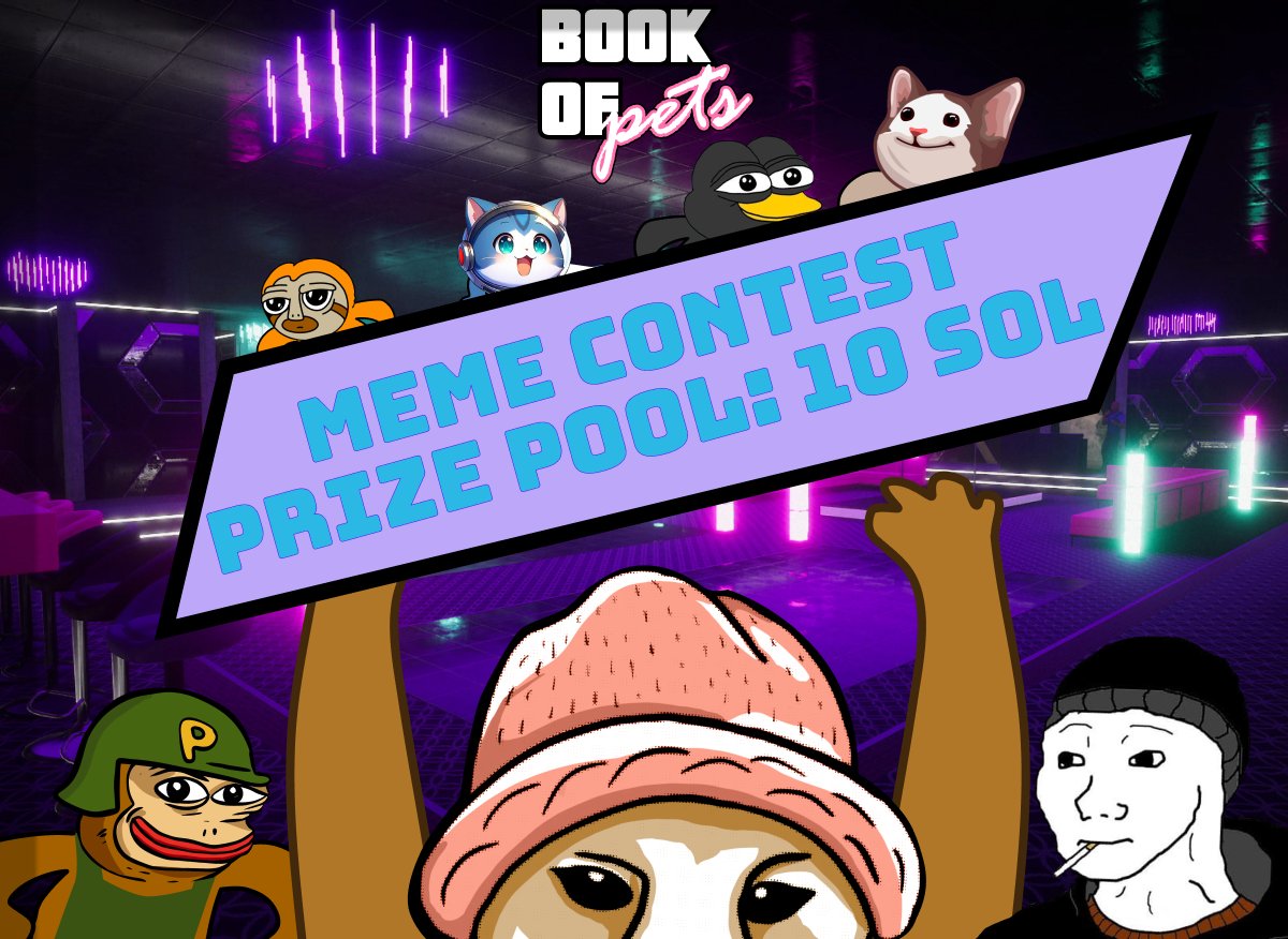 ⭐️ Meme contest announcement! Top 3 most Active & Creative Members will share a prize pool of 10 SOLs in the following way➡️ 🎁 1st place: 5 SOL 🎁 2nd place: 3 SOL 🎁 3rd place: 2 SOL 💎RULES: 1. Make the most creative and funniest meme 2. Post your Meme on Twitter with our