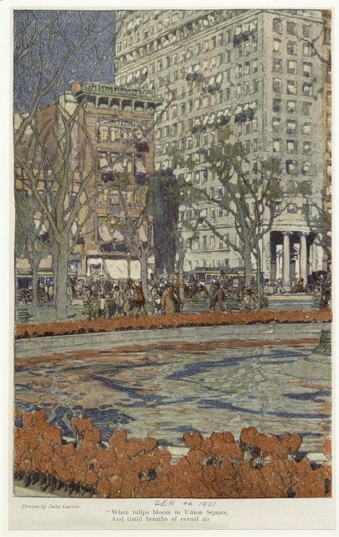 A gorgeous vintage #vintage spring scene in Union Square. The flowers are out across the City now, and they're amazing!

#vintage print from the NYPL Digital Collections.

#NYC #spring #histfic #mystery #historicalmystery #historicalromance #mysterywriter #writerslife