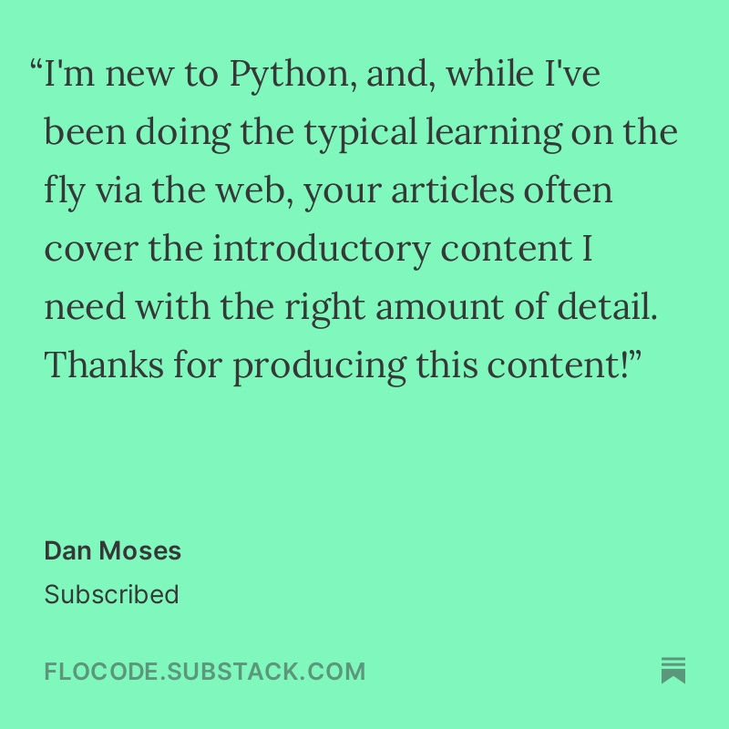 Great to see flocode subscribers growing and evolving! 

Learn Python for Civil and Structural Engineering applications with flocode.dev

#CivilEngineering #structuralengineering #Python