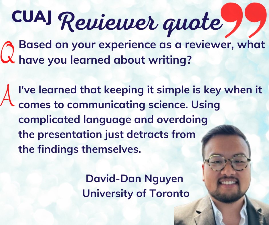 📢#CUAJquote This from one of our top 10 CUAJ reviewers! @AdriEditor @_TheUrologist_ @DavidDan_Ngn