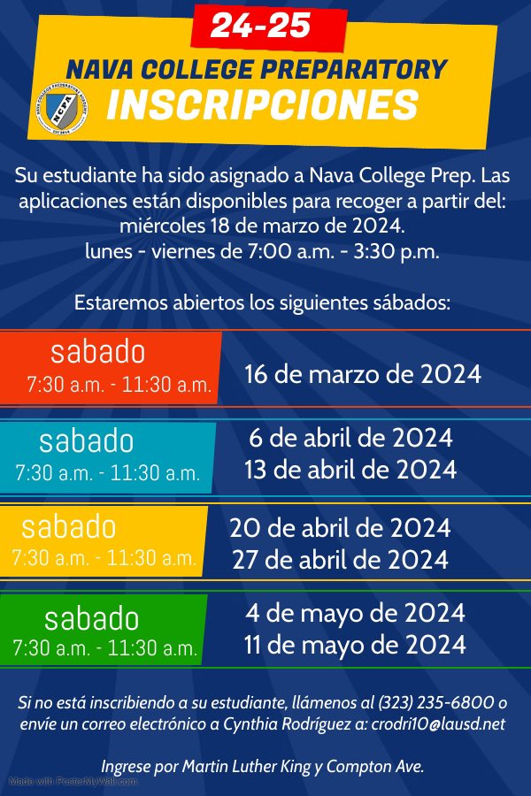 Nava College Preparatory Academy tweet media