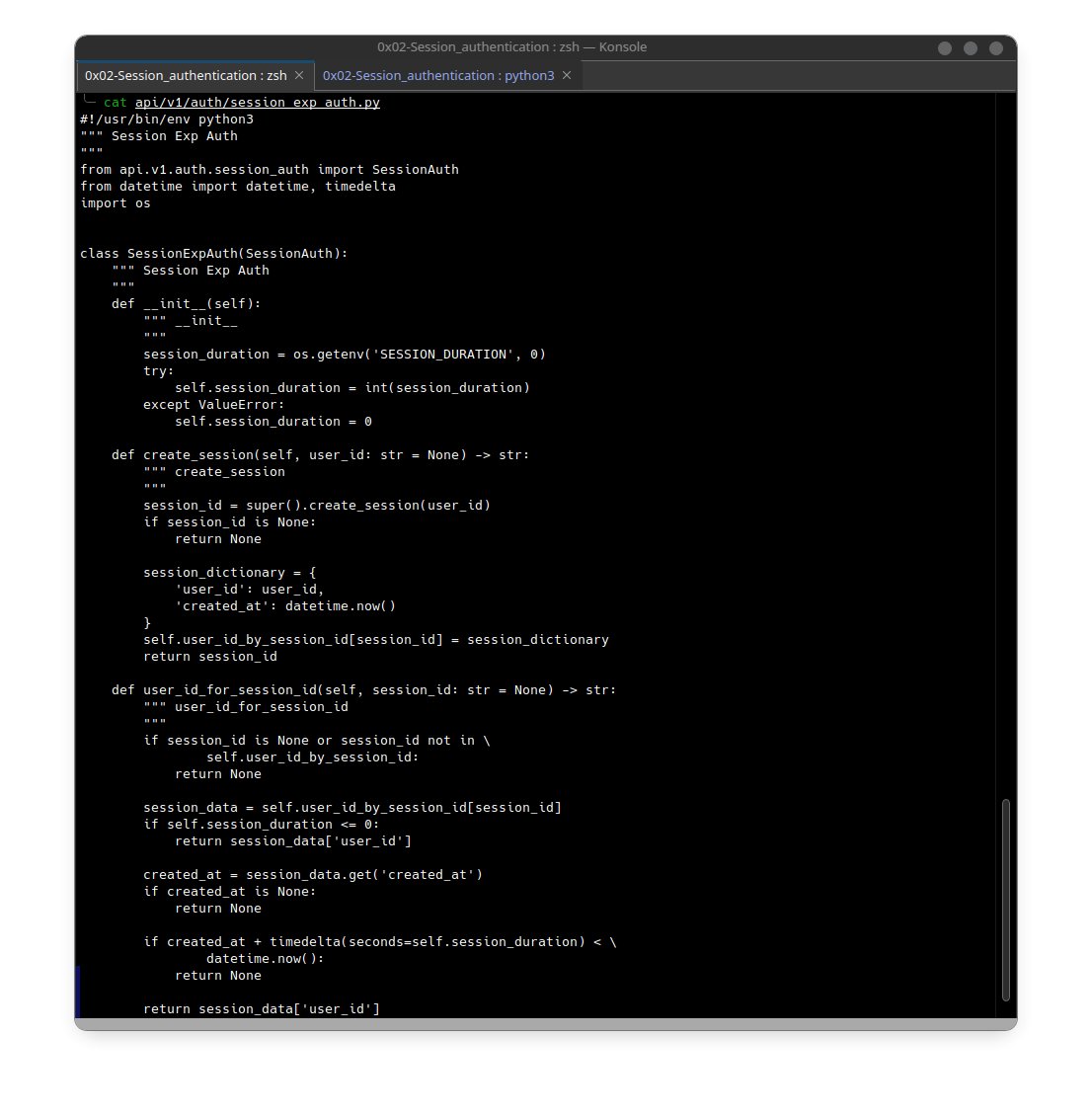 0xGideonBature's tweet photo. #Day34 of #100DaysOfALXSE
- Today I completed my tasks on Session Authentication, the implementation was done using Flask (Python).
- Learn the relationship between basic authentication and session authentication.
#ALX_SE
#DoHardThings
#SessionAuthentication https://t.co/2dx620WJfl