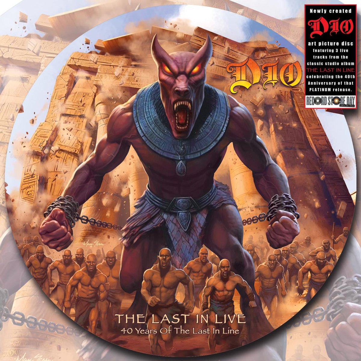 Arriving this week on #RecordStoreDay! DIO: 'Last in Live' limited edition picture disc. Just 1800 are being printed. Visit RecordStoreDay.com to find a local vinyl record store in your area and grab one!