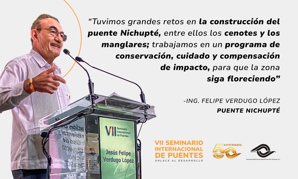 AMIVTACmx's tweet photo. El ingeniero @jfelipeverdurgo nos comparte su experiencia. Conoce cómo solucionaron el Puente Nichupté en Cancún, México. 
Consulta su conferencia en https://t.co/cs4I4x9clY

#viisip #amivtac #puentes https://t.co/ek9xAxrQ9V