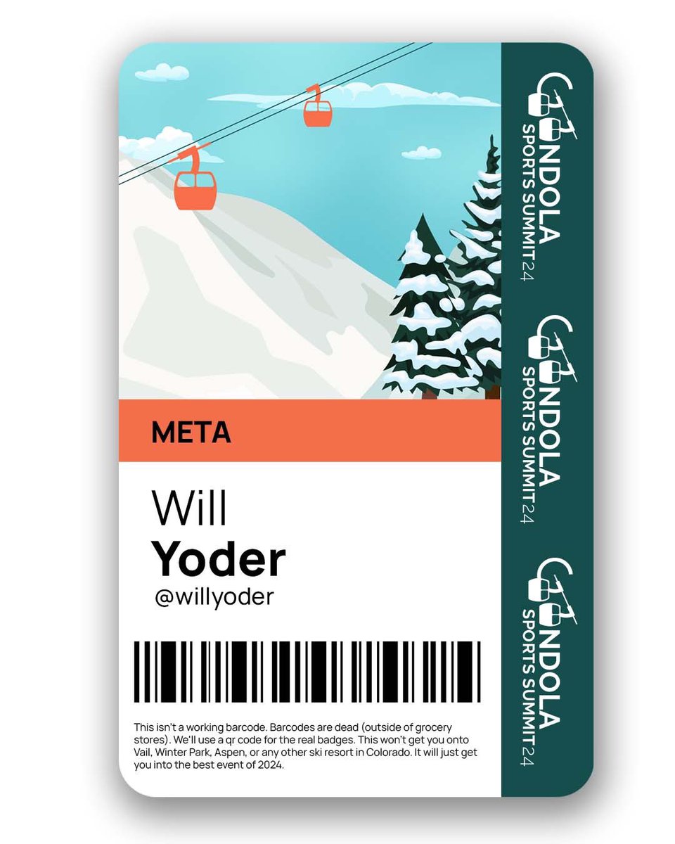 Couldn't be more excited to be heading to Colorado next month to meet up with the best and brightest in the sports world at the <a href="/ongondola/">Gondola ✨</a> Sports Summit 2024! 

See you there? gondola.cc/sportssummit24