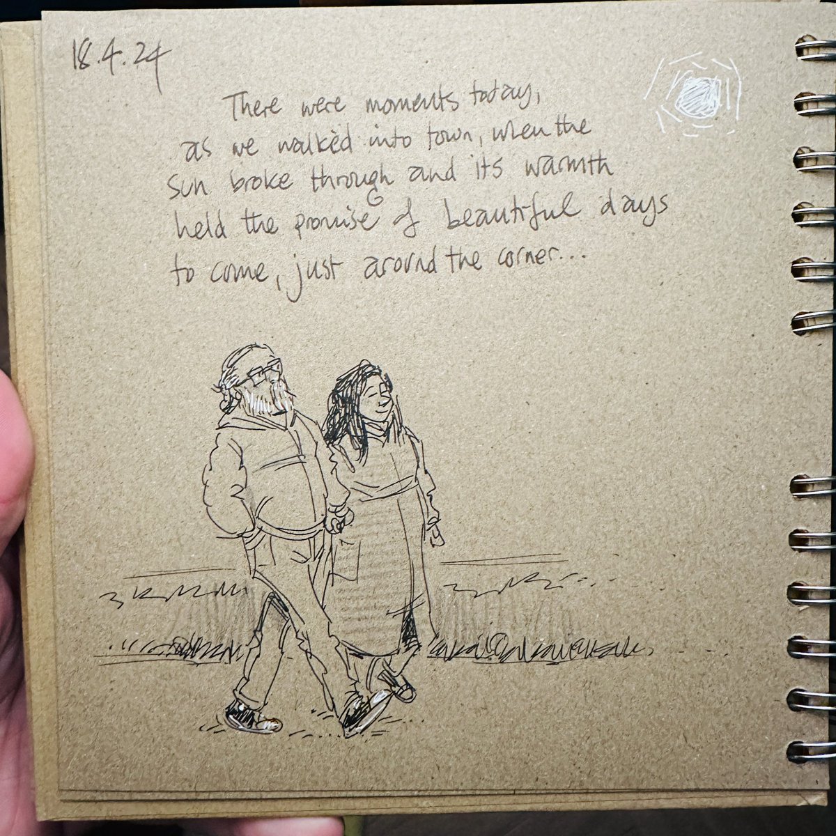 Looking forward to al fresco dining in the garden - evenings reading in the summerhouse - pottering in the garden. Together. Bliss. ❤️💚 #doodleaday #loveafterloss