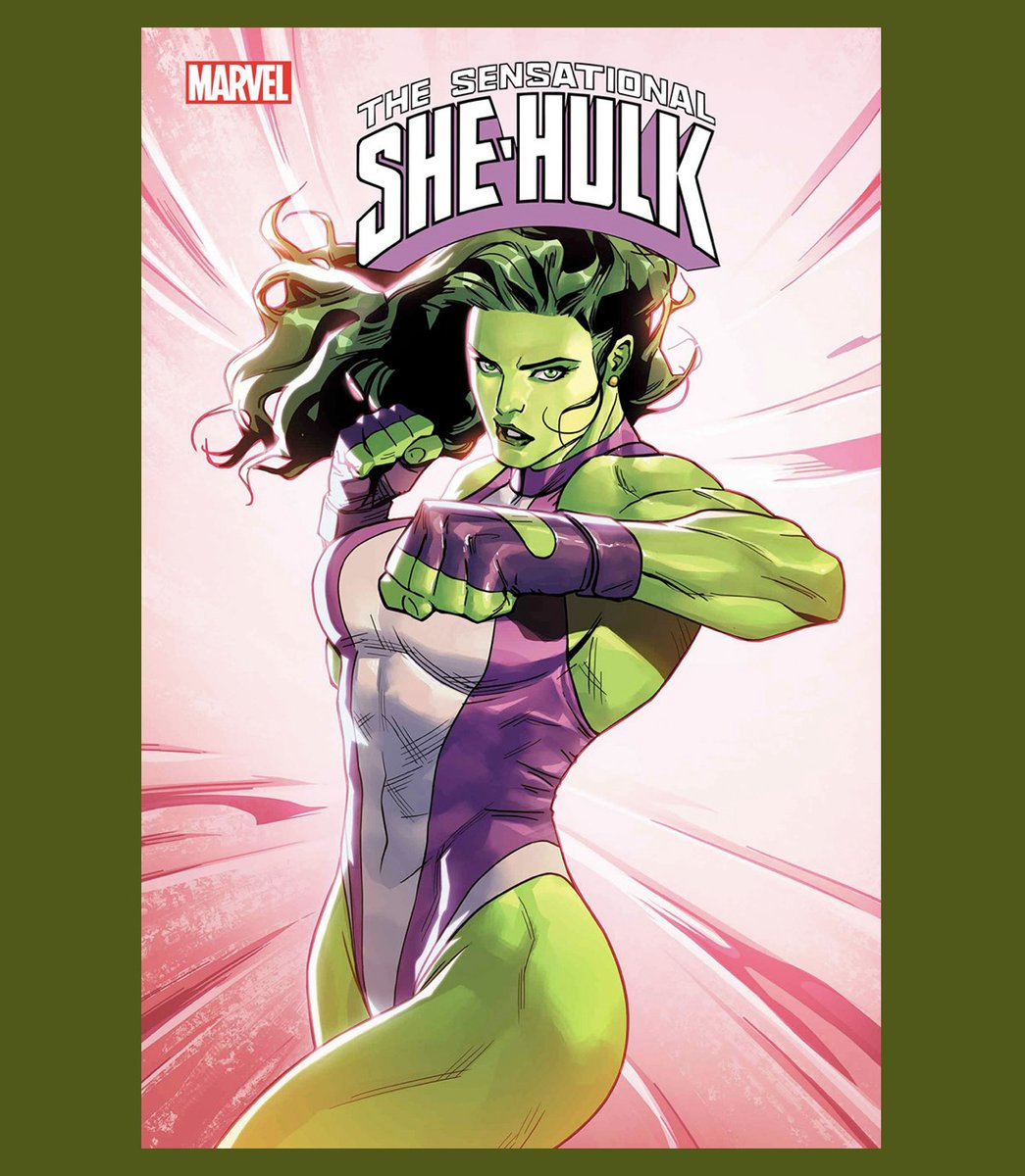 Look at this gorgeous Sensational She-Hulk cover by series artist Andrés Genolet, with colors by Romulo Farjado. (This is issue 9!)