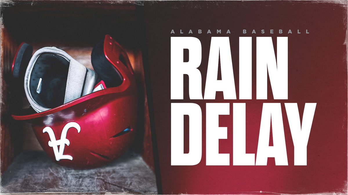 🌧️ WEATHER UPDATE 🌧️ We are currently in a holding pattern. An updated first pitch time will be announced once we have one. #RollTide