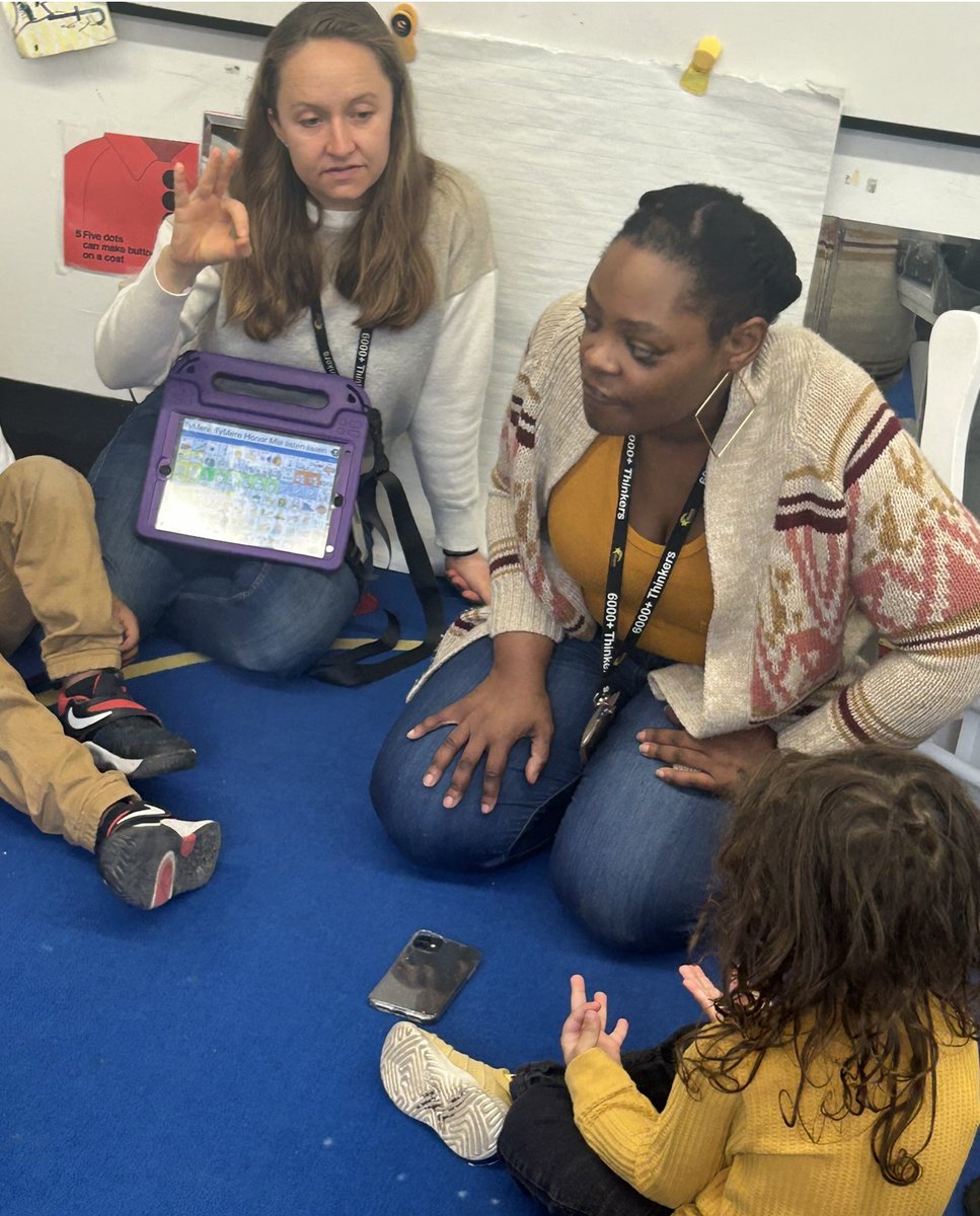 @ICSDPreK creating an inclusive classroom culture using AAC (Augmentative and Alternative Communication) during circle time...honoring student voices, creating authentic engagement & belonging for all & promoting social advocacy. #teamicsd