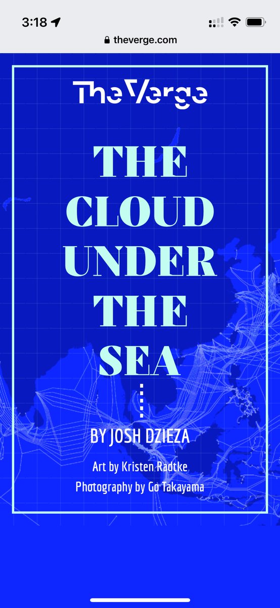 This article is so well done. A title that makes me jealous. Stories of unyielding technology meeting unyielding nature. Nuclear meltdowns. Geopolitics. Shark vindication for @sogrady. It’s a winner. theverge.com/c/24070570/int…